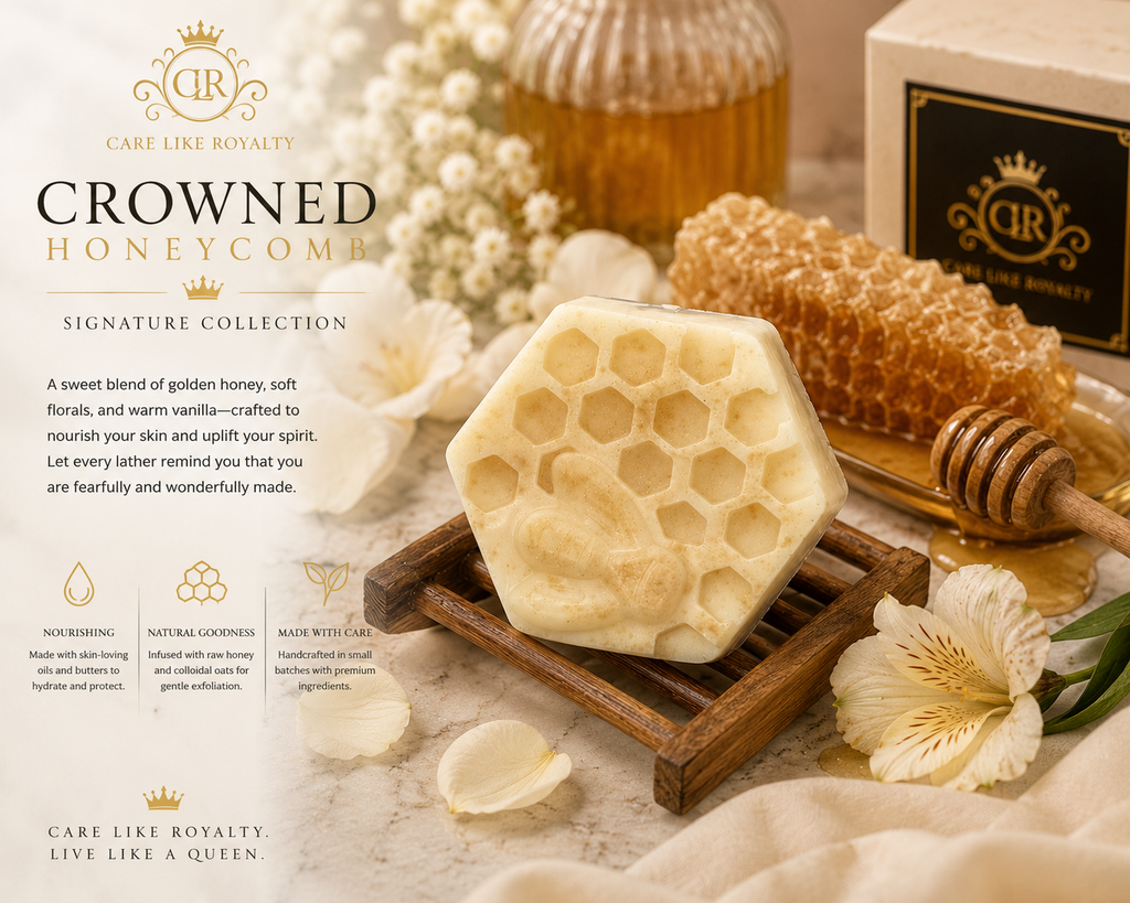 🍯 Crowned Honeycomb Artisan Soap