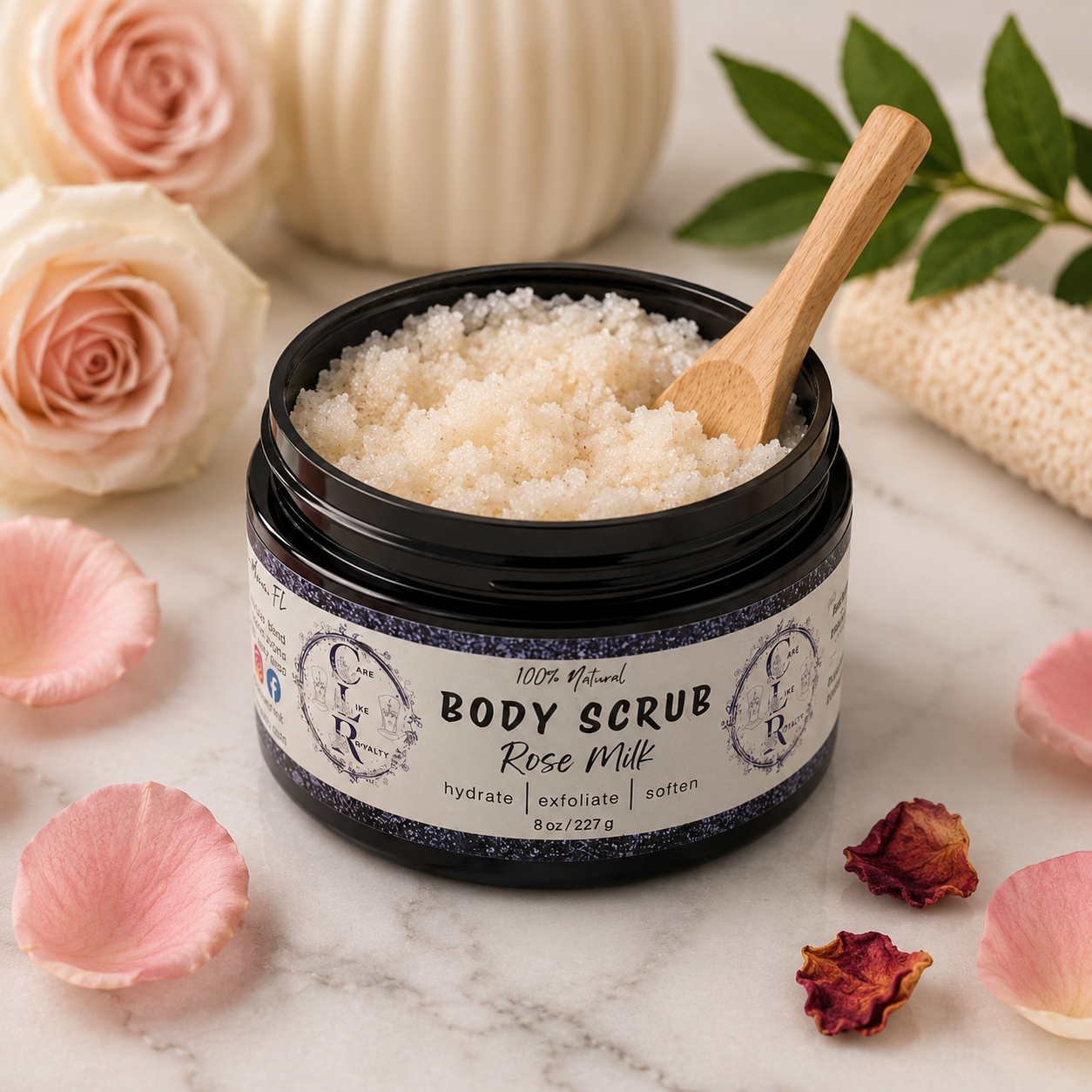 🌹 Rose Milk Sugar Body Scrub
