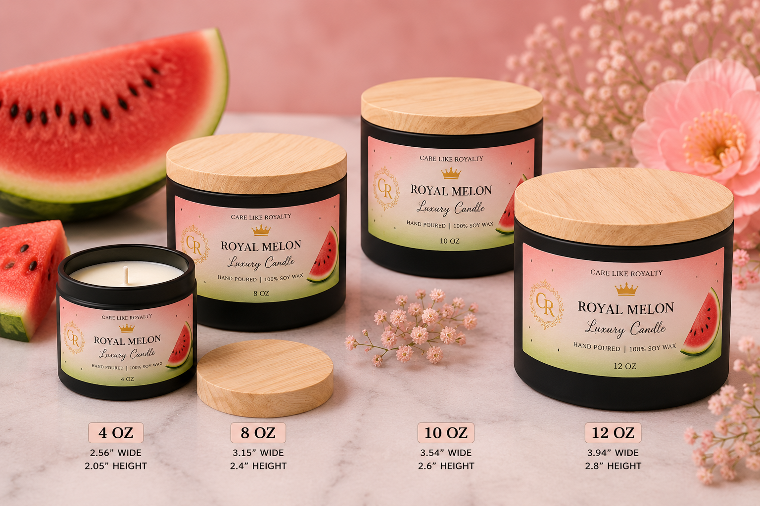🍉 Royal Melon Luxury Candle
